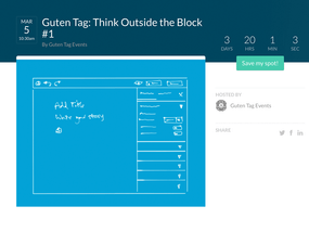 Join us and friends for Guten Tag: ‘Think Outside the Block’ March 5th
